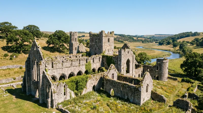 Ancient stone architecture and ruins